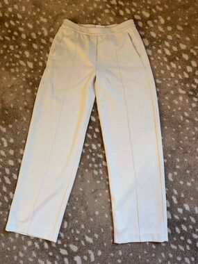Lululemon Softstreme Pintuck Midrise Straight Leg Pants - Bone - size M